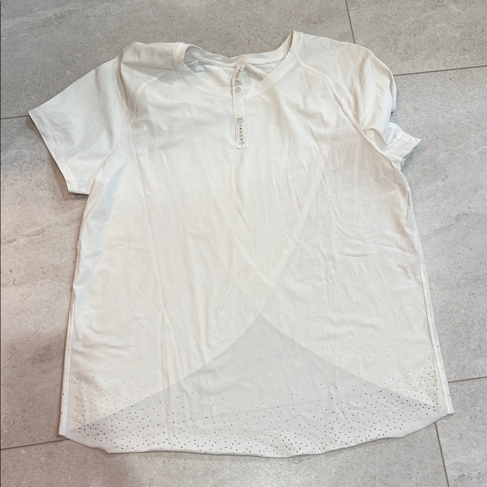 Lululemon Athletica White Short Sleeve Top